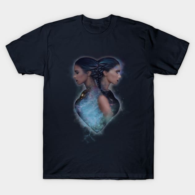 Nebula Gemini T-Shirt by lidijaarts